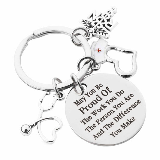 Sliverdew Keychain for Nurse Gifts,