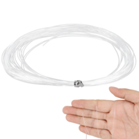 157FT(48M) Strong Clear Invisible Hanging Wire Monofilament Fishing Line - Supports Up to 60LBS for Hanging Craft Christmas Decor String Light Picture Frame (0.9MM)