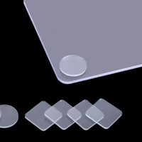 40 Pcs Non Adhesive Glass Table Top Bumper Clear Rubber Pads Anti Slide and Scratch Protector 25mmx2mm Round and Square Soft Spacers for Photo Frame Furniture