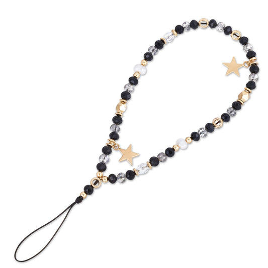 FdcLixuvol Five-Pointed Star Pendant Beaded Phone Chain, Beaded Phone Charms Cute Phone Charms Bracelet Wrist Strap Lanyard Beaded Phone Strap Phone Keychain etachable Lanyard