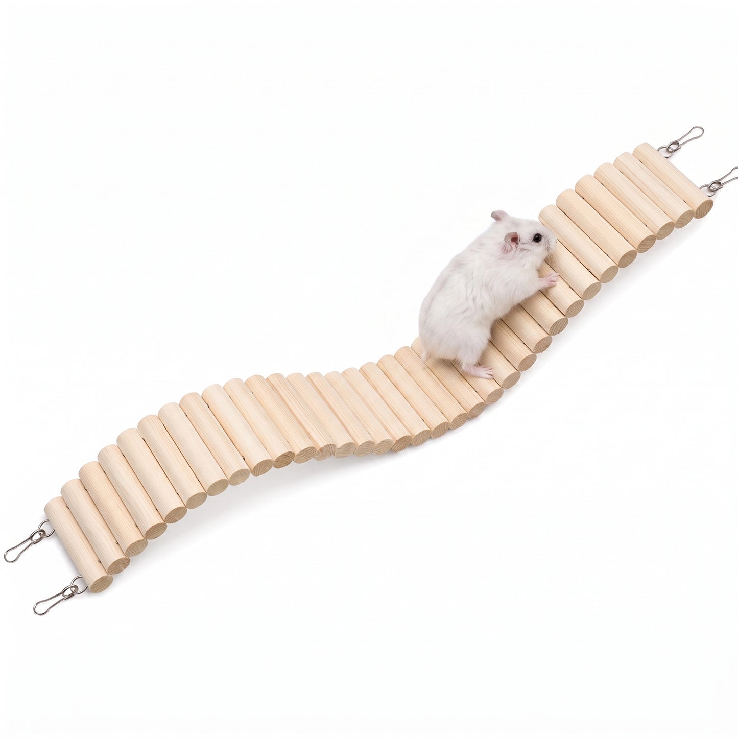 Zelphvt Hamster Ladder, Natural Bendable Wooden 50cm 1 Pc