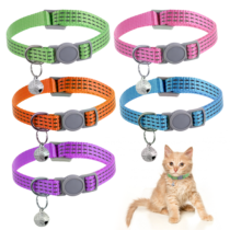 5 Pack Cat Collars with Bell Reflective-Breakaway 7.9-13 inches Adjustable Small Cat Collar Ideal for Girl Cats Male Cats Kittens Puppies, Pet Supplies Stuff Accessories Multicolor
