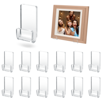 InnoHHustle 12PCS Clear Vinyl Record Display Holder No Screws Single LP Wall Decor Rack with Adhesive Tape Acrylic Vinyl Record Hangers Shelf for Displaying Album Covers and Home Wall Decoration
