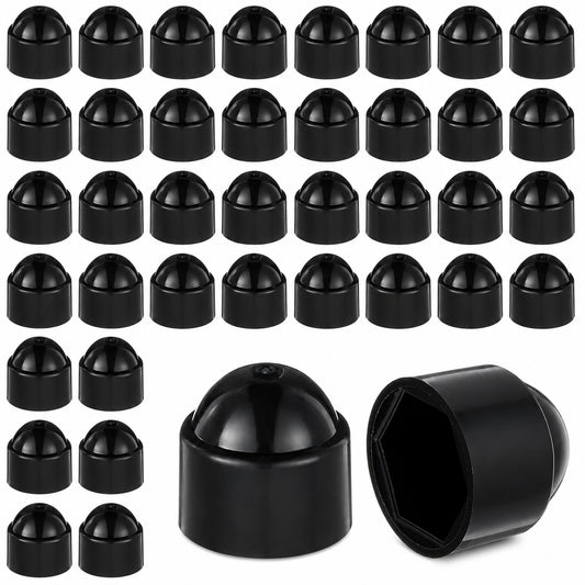 40 Pcs M8×13mm Hex Head Bolt Covers Caps Screws Bolt Covers Caps Bolts and Nuts Dome Plastic Protective Cap Hex Head Dome Bolts Cover Waterproof Decorative Cover