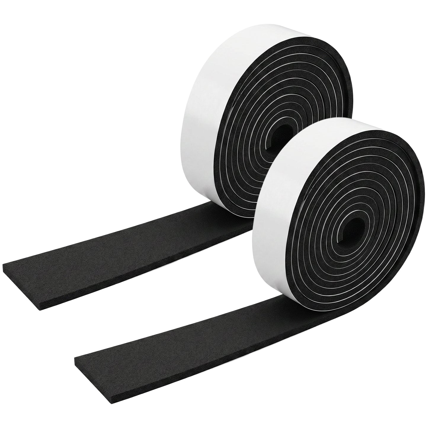 2 Rolls Adhesive Felt Strips, 60 Inch Felt Tape with Adhesive Backing Heavy Duty Thin Black Tape for Protecting Furniture and DIY 1 Inch Width