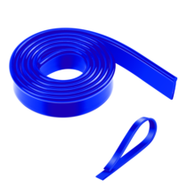 Squeegee Rubber Replacement, 41inch Squeegee Blades Replacement Silicone Window Rubber Squeegee Replacement Blades Blue Squeegee Scrubber Squeegee Refill Blades Head for Shower Doors, Glass Cleaning