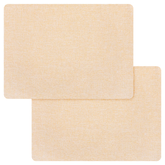 2 Pcs Canvas Repair Patch Self-Adhesive Linen Fabric Repair Kit 28 x 20cm Waterproof Patch for Sofas, Car Seats Lounge Chairs Furniture (Beige)