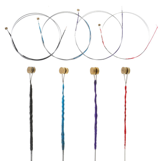 12 PCS Violin Strings Universal Strings Full Set (G-D-A-E) Carbon Steel Violin Replacement with Copper-Plated Ball Compatible with Instruments 4/4 3/4 1/2 1/4 Violins (3 Sets)