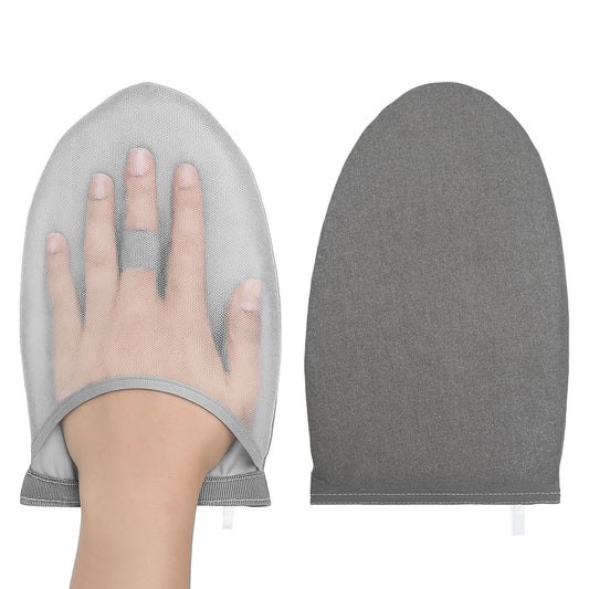Garment Steamer Ironing Gloves, Portable Clothing Steam Engine Gloves Anti Steam & Heat Resistant Garment Steamer Mitt Travel Handheld Ironing Board Accessories with Finger Loop for Steaming Clothes