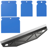 Paint Edger & Trim Guard 2 inch Stainless Steel Straight Edge Tool Paint Shield with 4 Pcs Plastic Scrapers Trim Painting Tool for Precise Trimming, Create Clean Crisp Lines on The Walls and Ceiling