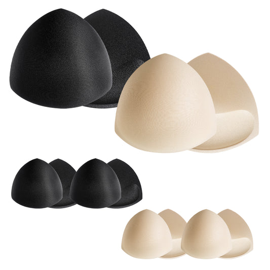 Xthrotsenk 6 Pairs Bra Pads Inserts Women Triangle Bra Insert Removable Bra Cups Inserts Breast Enhancers Inserts Sew in Bra Cups for Women