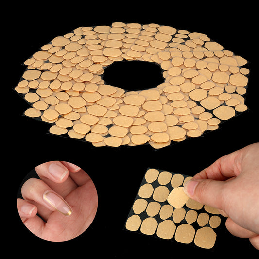 Nail Sticky Tabs, 240 Pcs 10 Sheets Clear Nail Adhesive Tabs Double Side Waterproof Breathable Nail Glue Stickers 12 Sizes Nail Stickers for Press On Jelly Sticker Manicure Supplies for Women