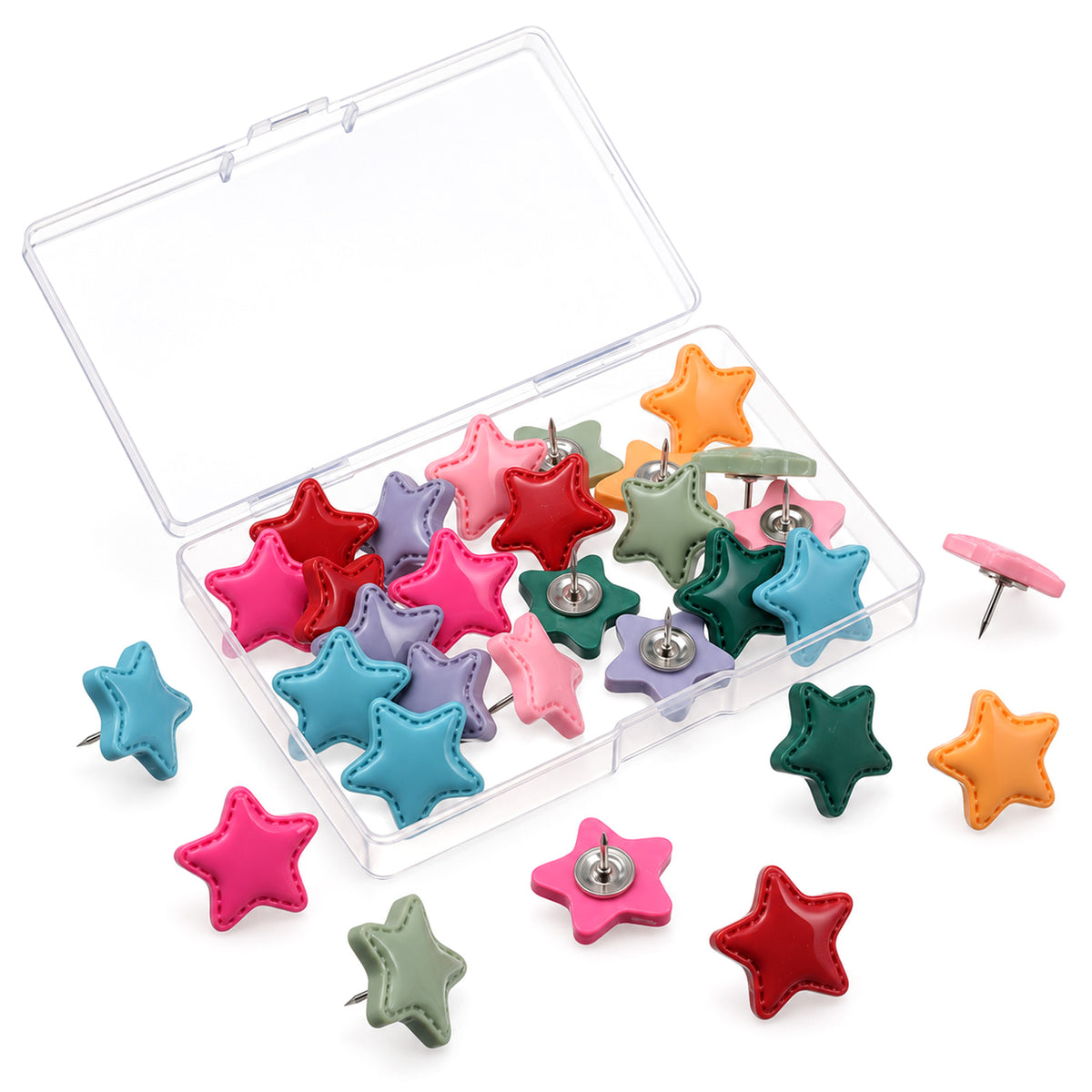 30 Pcs Star Push Pins for Cork Board Cute Push Pins