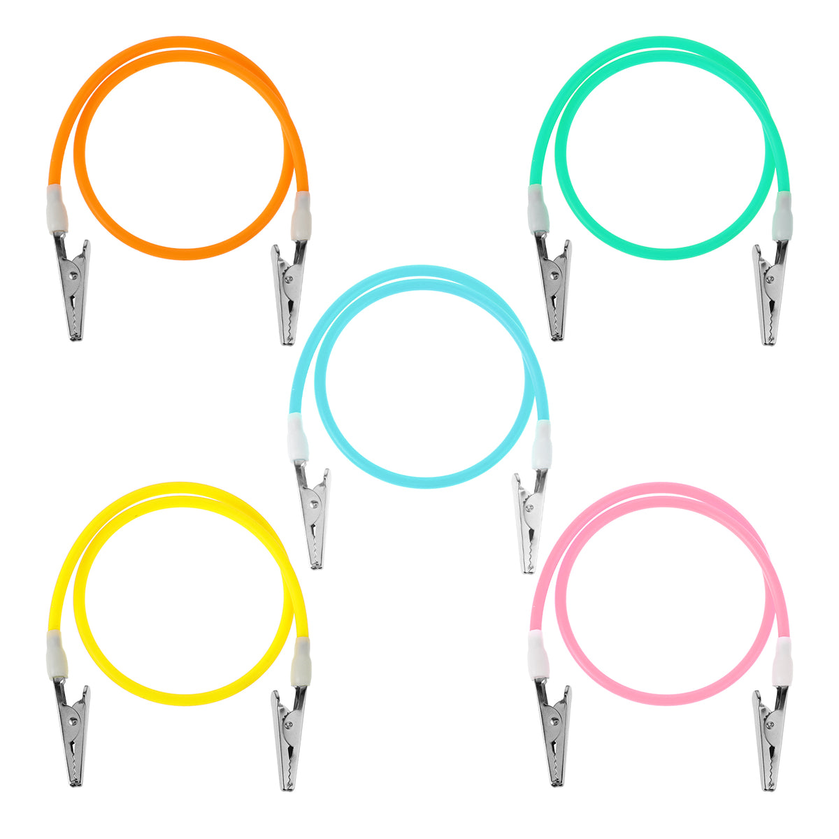 5 Pcs Dental Bib Clips, Colorful Napkin Clips Flexible Bib Holders