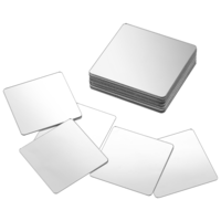 20Pcs Mini Size Acrylic Square Mirror, 2 x 2 Inch Self Adhesive Small Square Mirror Tiles Tiny Mirrors Tiles for Crafts DIY Projects Home Bathroom Decorations