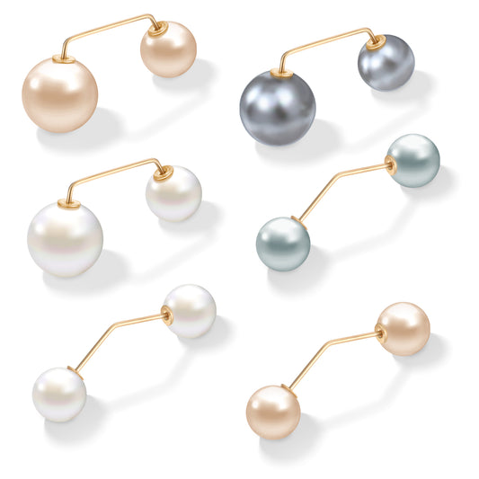 18 Pcs Scarf Pin Shawl Pin Artificial Pearl Brooch Pins Anti-Exposure Neckline Safety Pins Sweater Shawl Clips Alloy Shirts Dresses Cardigan Collar Safety Pins for Women Girls Dress Decor