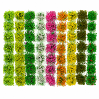 Eldraqth 63 Pcs Miniature Flowers Cluster, Self Adhesive Miniature Plants
