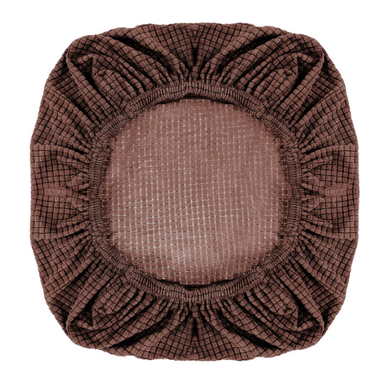 KALIONE Office Chair Cover Brown Elastic Chair Covers, Office Chair Slipcovers Protector, Kitchen Desk Chair Seat Covers, Computer Chair Seat Slipcovers, Elastic Desk Seat Cover(Brown)
