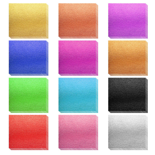 Xthrotsenk 240 Sheets Gold Leaf Sheets 12 Colors Gold Foil Leaf Multi-Color Imitation Gold Leaf Paper for Art Decoration, Painting, Nails, Handicrafts, DIY Crafts(3.15 x 3.35 Inches)