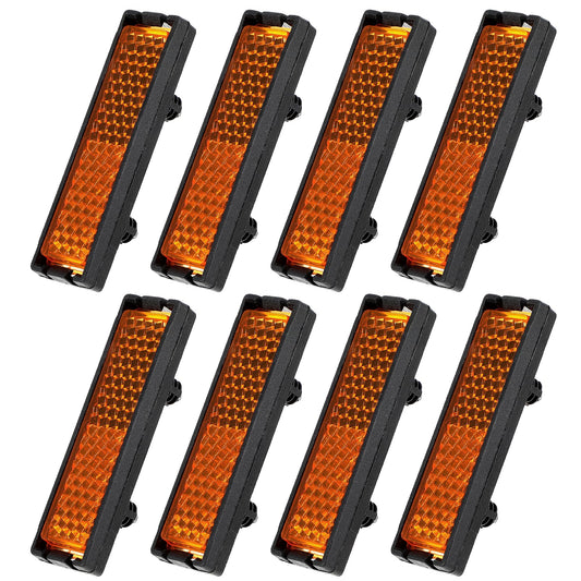 Pack of 8 Bicycle Reflectors Pedal Reflector Reflective Sheet Reflectors Bicycle Pedals Rear Reflector Bicycle Pedal Reflector Night Safety Warning Pedal