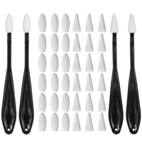 Blending Stumps for Drawing, 44 Pcs Paper Art Blending Blenders Stumps with 40 Pcs Replacement Sponge Wipes Art Blending Tools for Highlighting, Shadowing, and Correcting Drawing