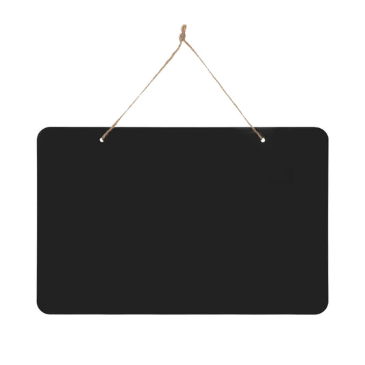 Wooden Double Sided Hanging Chalkboard Signs 30x20 cm Erasable Memo Message Board with Hanging String Vintage Decoration for Wedding Home Party