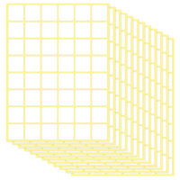 1440 Pcs White Labels Stickers Small Blank Label Removable Freezer Labels Sticky Price Tags for Price Food Writing Containers Storage Bins Jars Pantry Organization