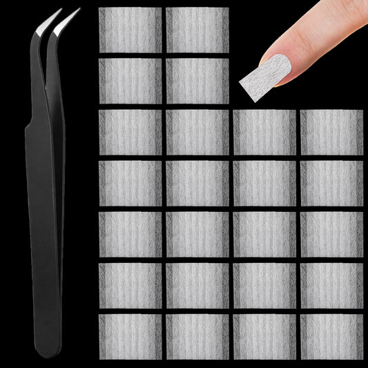 100 PCS Fiberglass Nail Wrap Extension Kit with Tweezers, Silk Nail Wraps Fiber Nails Repair Paper for Broken Nails Fix DIY Art Protector Accessories, Silk Paper Wraps for Home Salon