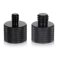 Xthrotsenk 2pcs 1/4 to 3/8 & 3/8 to 1/4 Camera Tripod Adapter Tripod Screw Adapter 1/4 Male to 3/8 Female and 3/8 Male to 1/4 Female Adapter Set for Camera Monitor Tripod Microphone Mic Stand Mount