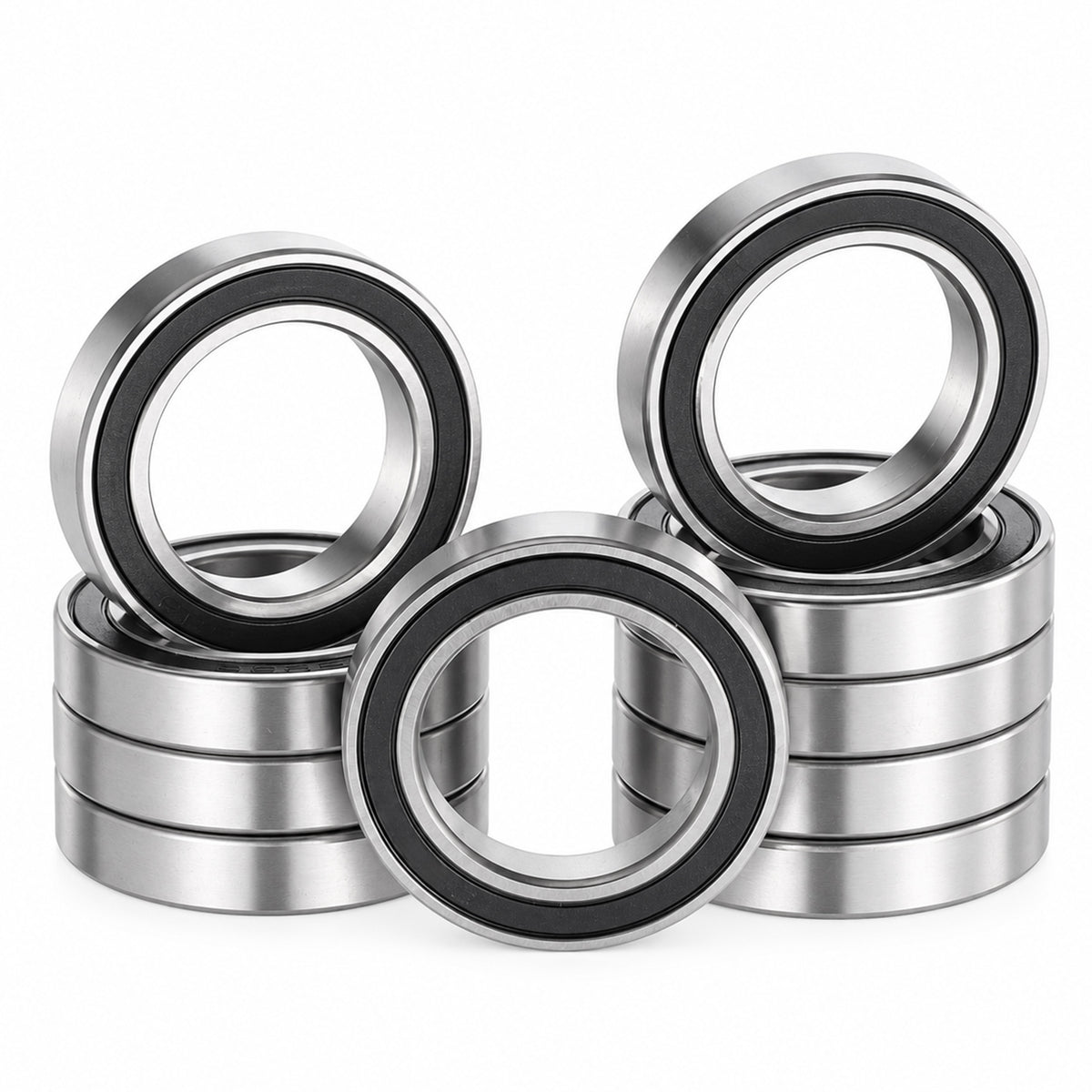 6803-2RS Deep Groove Ball Bearings, 17x26x5mm Double Rubber Sealed