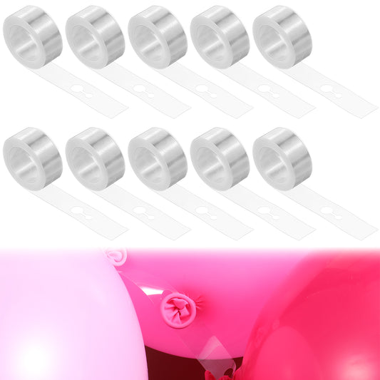 Balloon Decorating Strip, 10 Pcs Balloon Arch Kit, 164ft Balloon Decorating Garland Tape Strips for Garlands Party Wedding Birthday Decorations