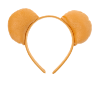 Psyqtsuary Yellow Bear Ears Headband Adult, Bear Ears Women Animals Ears Headband Bear Costume for Halloween Festival Cosplay Party Hair Accessories for Washing Makeup Theme Party