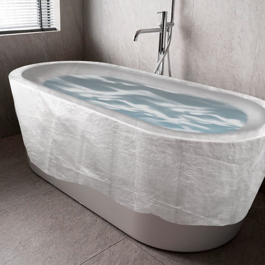 Bath Tub Liner 2 PCS Bathtub Cover Liner Large Size 260x120 cm Bathtub Covers Liner Individual Pack Bath Tub Liner Bag Portable Bath Tub Liner Plastic Bag for Travel Salon Household Hotel