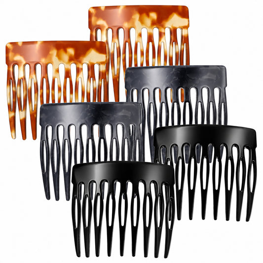 Hair Combs Slides for Women, 6 PCS 9 Teeth French Side Comb