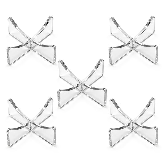 Gtziqa 5 Pcs Football Display Stands, Acrylic Basketball Stands Holder