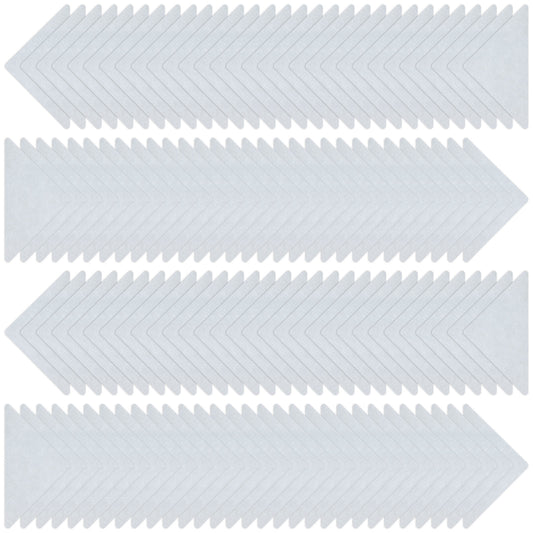 Zelphvt 120 Pcs Men's Shirt Collar Stays Self Adhesive Collar Brace Plastic Collars Brace Sticker Polo Shirt Stickers