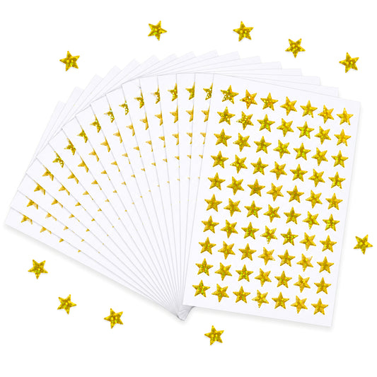 2310 Pcs Gold Star Stickers Small Star Stickers for Reward for Charts & Worksheets, Classroom Activities, Positive Reinforcement, Arts & Crafts, Scrapbooking, Gift Home School Classroom Gold