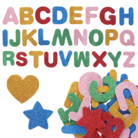 140 Pcs Foam Alphabet Stickers A-Z Foam Letter Stickers Self-Adhesive Foam Stickers Letters Assorted Glitter Foam Stickers for Scrapbooks Cards Arts Craft Party Decorations