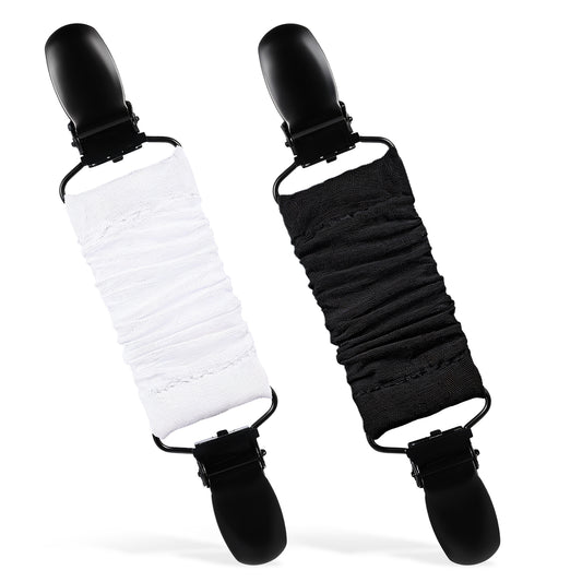 2 PCS Dress Clips Back Cinch, Sweater Clips, Shirt Clip, Dress Clip, Adjustable Elastic Shawl Clips, Waist Cincher Clip Travel Hat Clips for Tightening Your Clothes