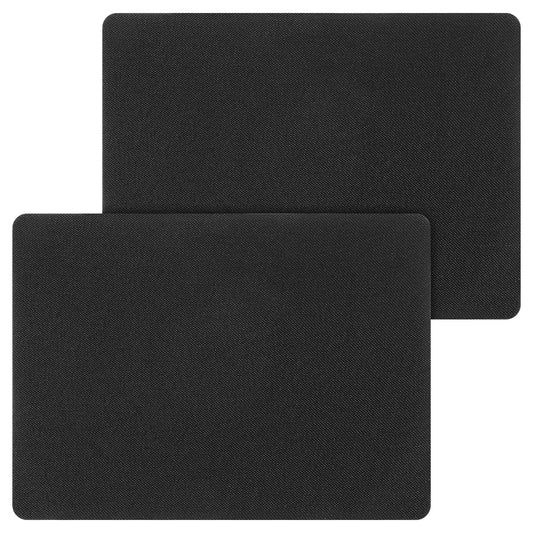 2 Pcs Canvas Repair Patch Self-Adhesive Linen Fabric Repair Kit 28 x 20cm Waterproof Repair Patch for Sofas Car Seats Tents Lounge Chairs Furniture (Black)