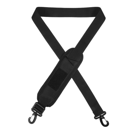 Shoulder Straps for Bags, 54 Inch Adjustable Crossbody Strap with Padded Metal Hooks Replacement Laptop Bag Shoulder Belt for Briefcase, Computer Messenger Bag, Luggage Duffel Camera (Black)