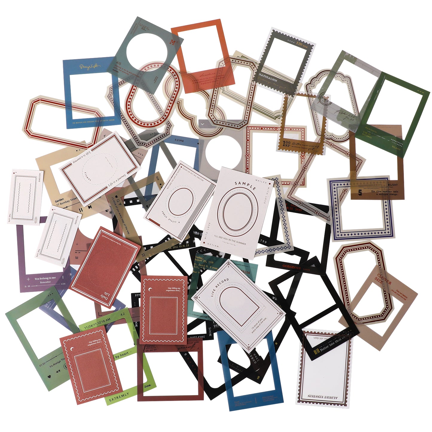 Assorted Frame Scrapbooking Stickers