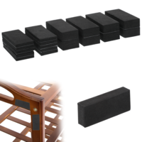 25Pcs Headboard Stoppers for Wall Furniture Wall Protector Black Eva Foam Bed Stoppers for Headboard Bumpers Anti Shake Furniture Pads Couch Stopper
