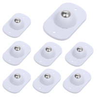 8Pcs Self Adhesive Caster Wheels 360 Degree Rotating Swivel Steel Universal Wheel Appliance Sliders Low Profile Swivel Wheels for Kitchen Appliances, Trash Can, Small Furniture