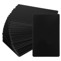 30 Pcs NFC Cards, Rewritable NFC Tags NTAG215 PVC Card Business Card Chip 504 Bytes Memory, Blank Easy Convenient Programmable Compatible with All NFC-Enabled Phones and Devices, Black