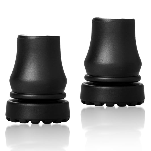 2pcs Walking Stick Rubber Tips 3/4 Inch Heavy Duty Cane Tips Walking Stick Rubber Ends, Replacement Rubber Tips for Walking Cane, Seniors Crutches, Canes, Walking Sticks, Hiking Stick