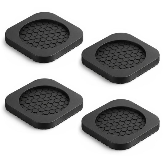 4 PCS Anti Vibration Pads for Washing Machine Shock Absorbing Mat-Square Prevent Washer & Dryer Moving Exercise Equipment Shaking Walking Floor Protector Vibration Pads