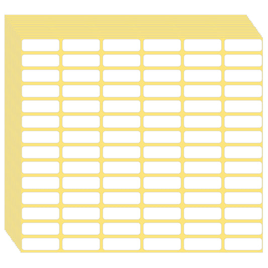 1680 Pcs Small Price Labels White Blank Label Stickers 10 X 20 mm Matte Sticky Labels Removable Price Tags Labels Stickers for Jars Boxes Envelopes File Folders