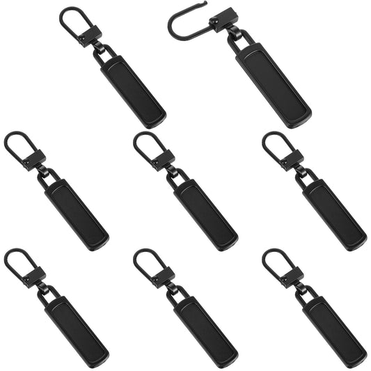 8 Pcs Zipper Pull Replacement for Small Holes Detachable Tiny Zipper Replacement Slider Tab Repair Broken Zippers Pull Replacements for Jacket Bag Clothing Purse Coat Pants Boots