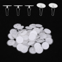 InnoHHustle 40 Pack Self Adhesive Wall Hook Sticky Ceiling Hooks 2cm Mini Clear Clear Mini Hooks Small Disc Hanging Hook Punch for Christmas Festival Wedding Decorations Baloon Storage Display